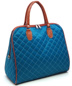 Quilted Overnight Weekend Tote HL00428 TEAL